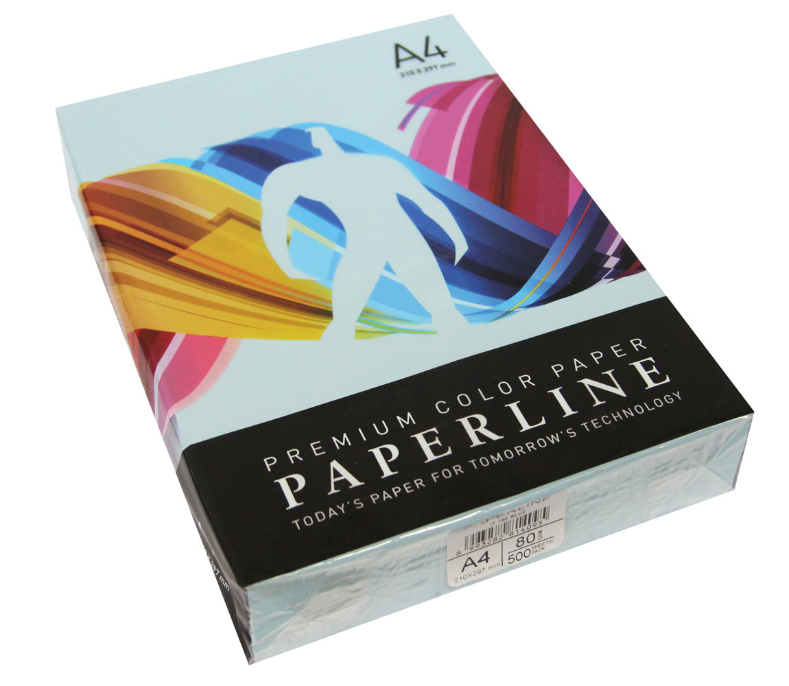 PAPIR A4 U BOJI-PLAVI PASTEL PEPERLINE 80gr.